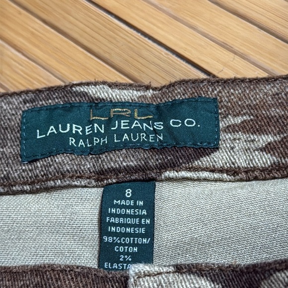 RALPH LAUREN Jeans Brown Aztec Modern Straight Leg Stretch Jeans - Picture 3 of 3